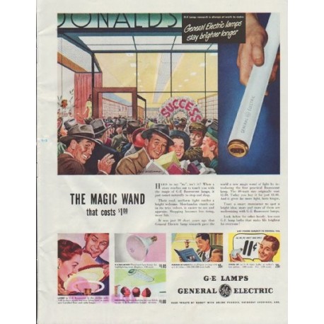 1948 General Electric Ad "The Magic Wand"