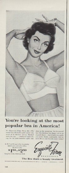 Vintage advertising print ad FASHION Warner Stretchbra Bra More Moving  Parts 64