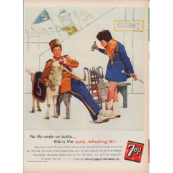 1960 Seven-Up Ad "No ifs -- ands -- or butts"