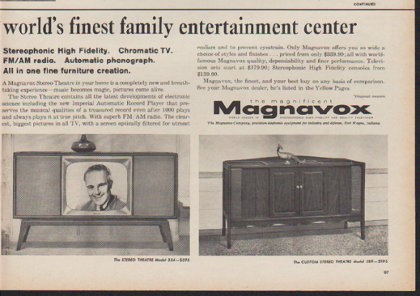 1960 Magnavox TV Ad 