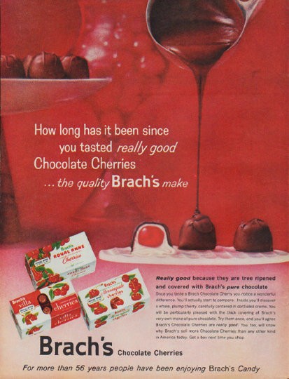 Brach's Valentine's Day Candy 1980 Grocery Store Advertisement Remnant  Ephemera