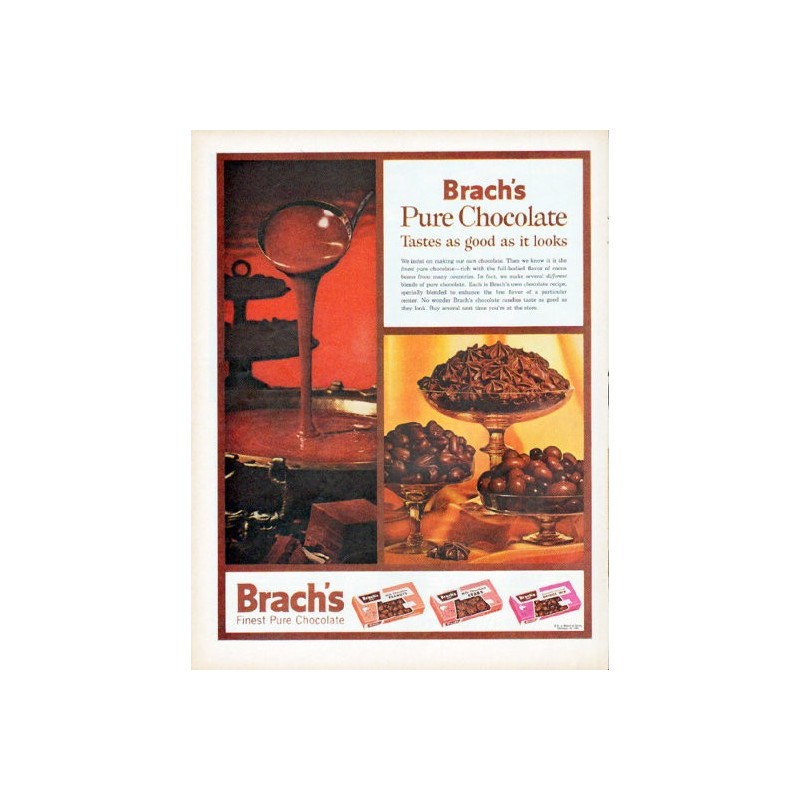 1956 Brach's Candy Classic Vintage Print Ad