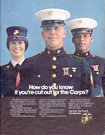 1979 Marine Corps Vintage Ad 