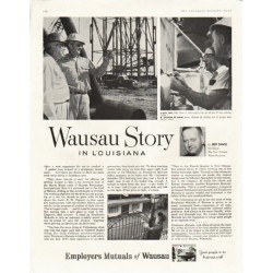 1958 Employers Mutuals of Wausau Ad "Wausau Story in Louisiana"