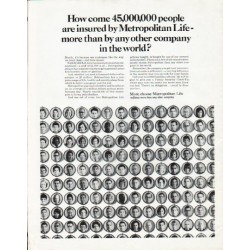 1965 Metropolitan Life Insurance Ad "How come"