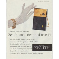 1958 Zenith Ad "Something you've never heard before"