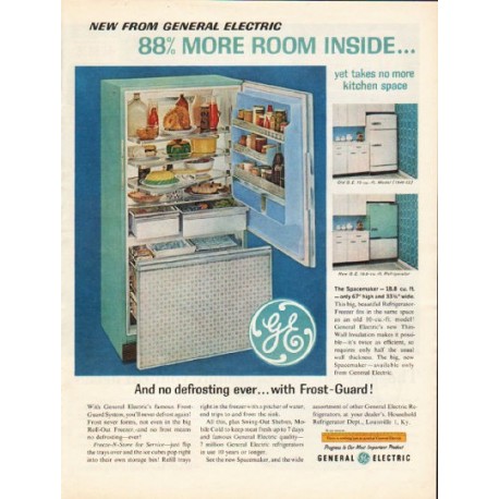 1950 General Electric Appliances Ad - G-E All-Electric Kitchen