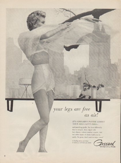 Vintage advertising print Fashion Ad Underwear Vassarette Sexy Lady Blue  1974 ad